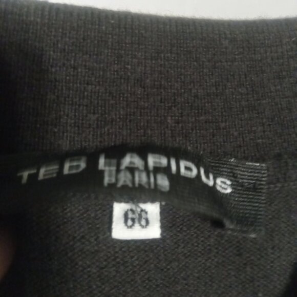 Ted Lapidus Men's Striped 1/4 Zip Polo Shirt Size L - Picture 5 of 8